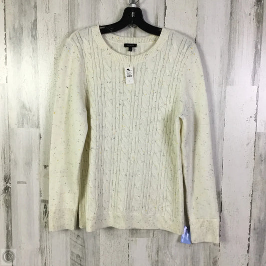 Sweater By Talbots In Cream, Size: L