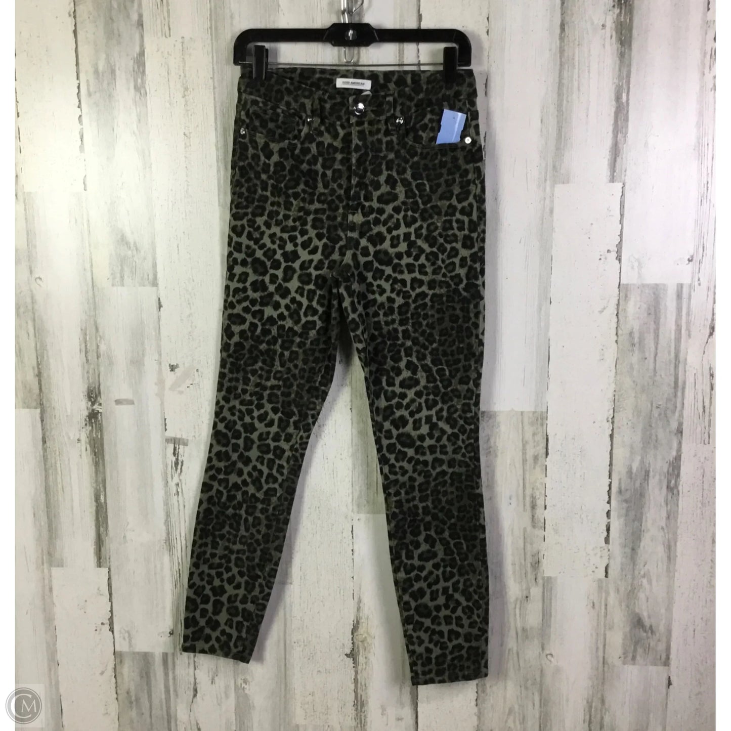 Jeans Skinny By Good American In Animal Print, Size: 6