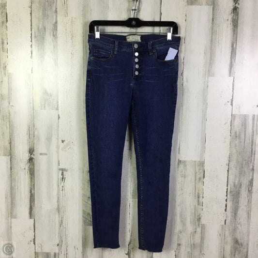 Jeans Skinny By Free People In Blue Denim, Size: 6
