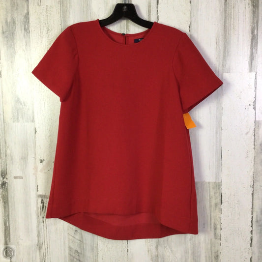 Top Short Sleeve By Madewell In Red, Size: S