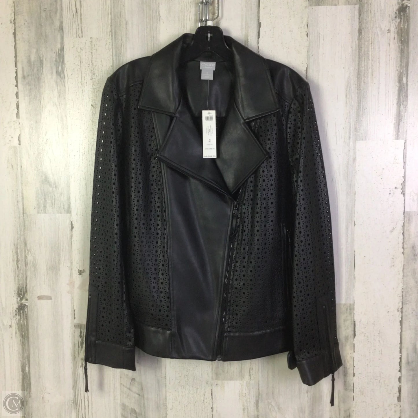 Jacket Other By Chicos In Black, Size: L