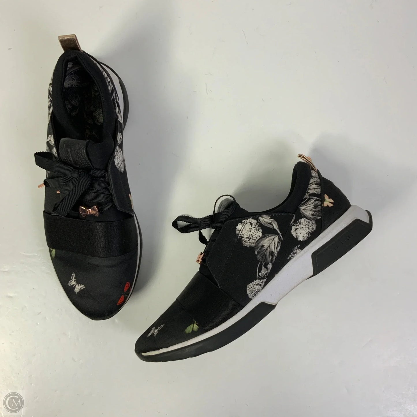 Shoes Athletic By Ted Baker In Black & White, Size: 8.5