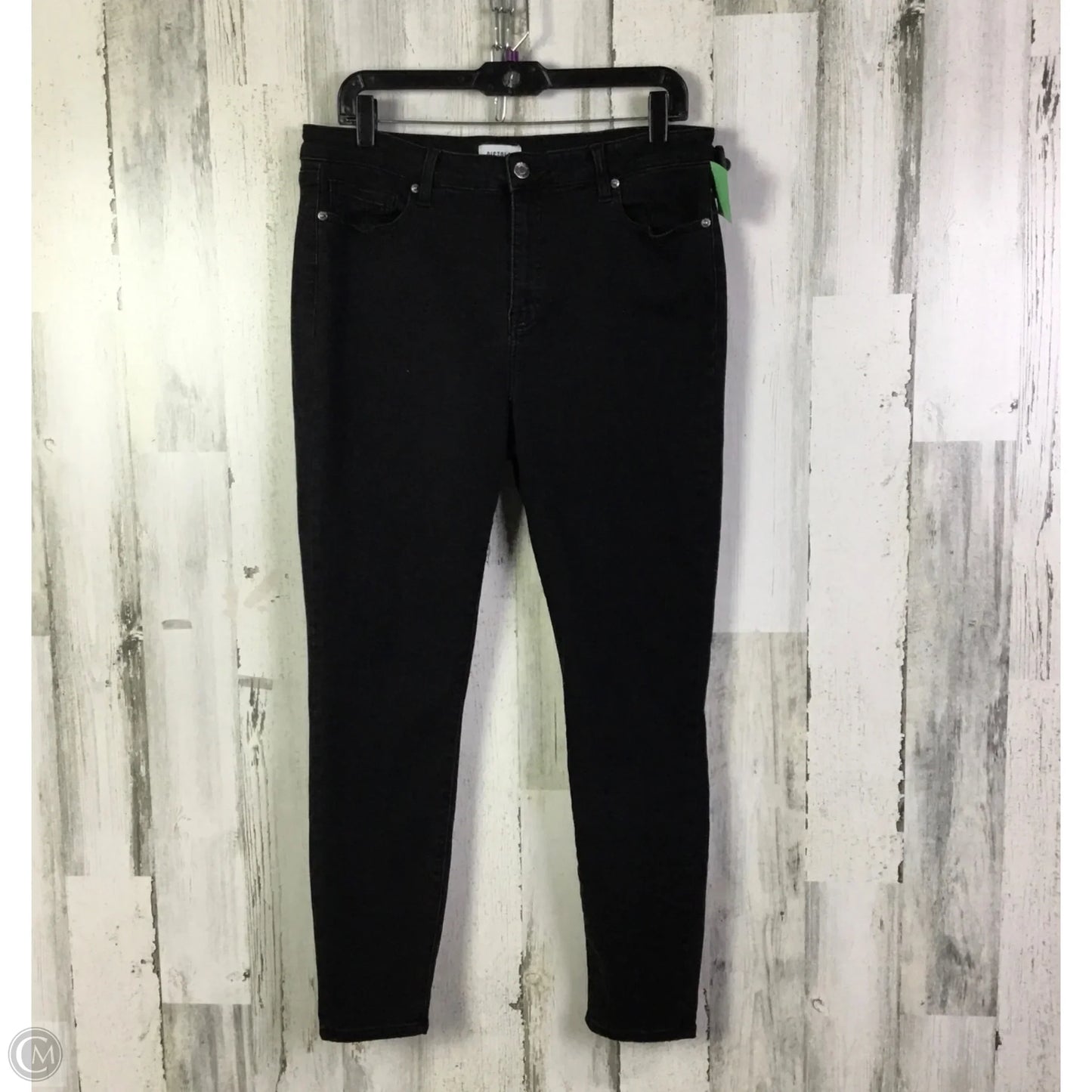 Jeans Skinny By Pistola In Black Denim, Size: 16