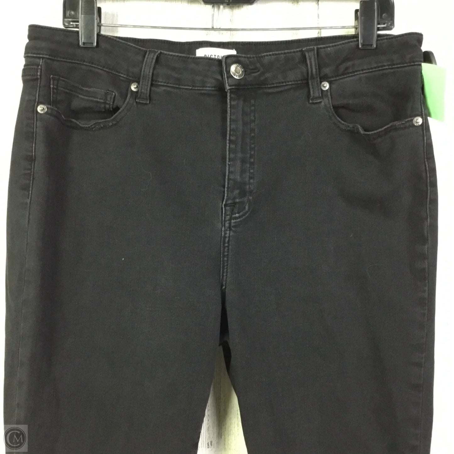 Jeans Skinny By Pistola In Black Denim, Size: 16