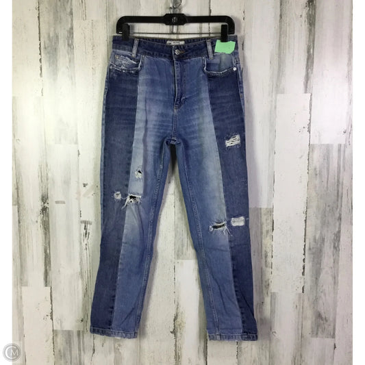 Jeans Skinny By Free People In Blue Denim, Size: 4