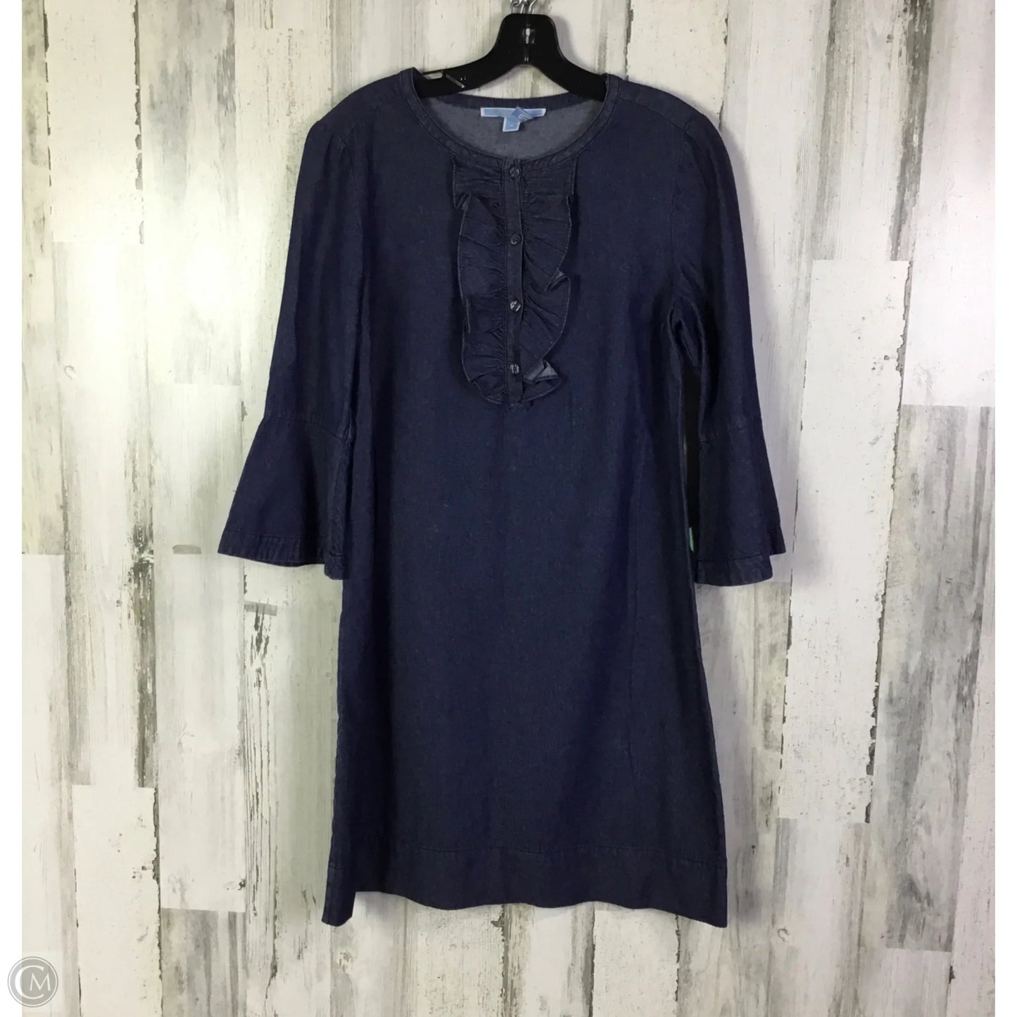 Dress Casual Short By Draper James In Blue Denim, Size: M