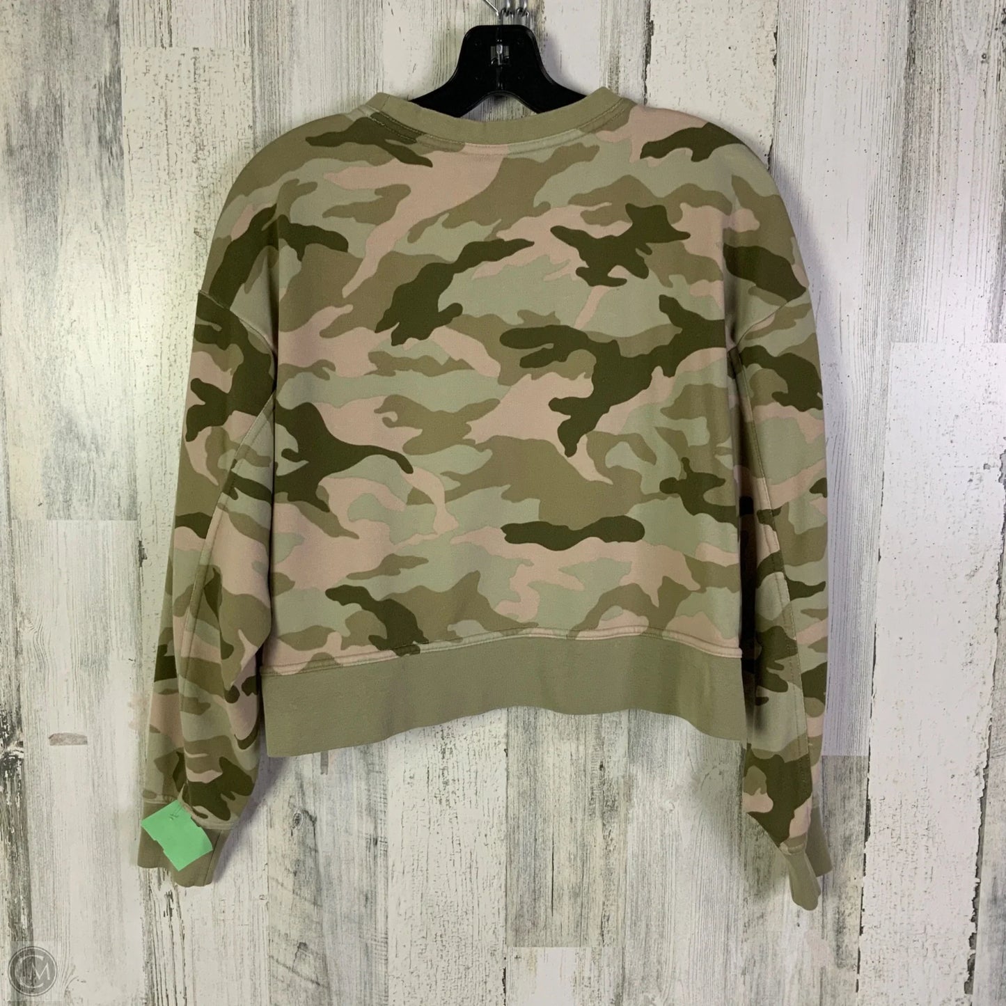 Sweatshirt Crewneck By Nike Apparel In Camouflage Print, Size: Xs