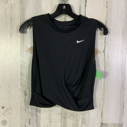 Athletic Tank Top By Nike Apparel In Black, Size: M