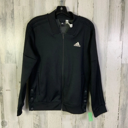 Athletic Jacket By Adidas In Black, Size: M