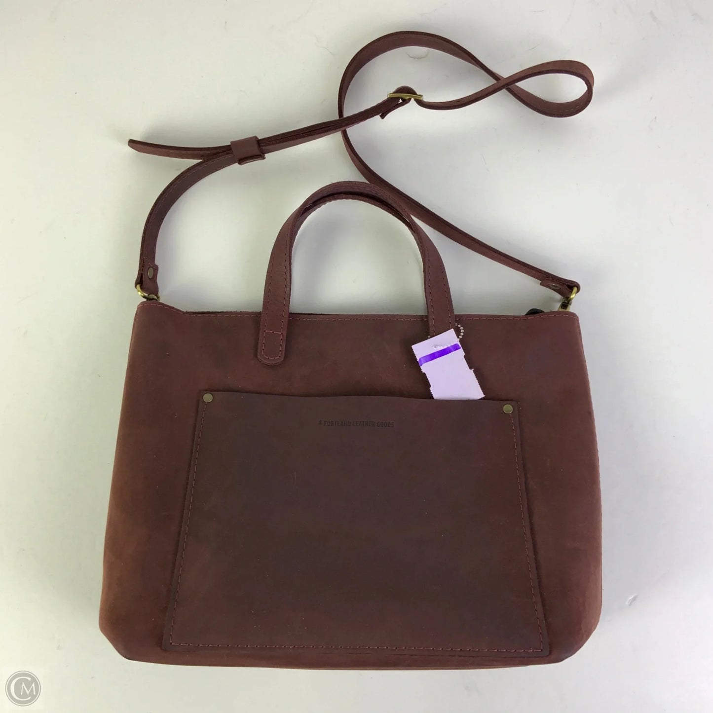 Handbag Leather By Portland Leather, Size: Medium