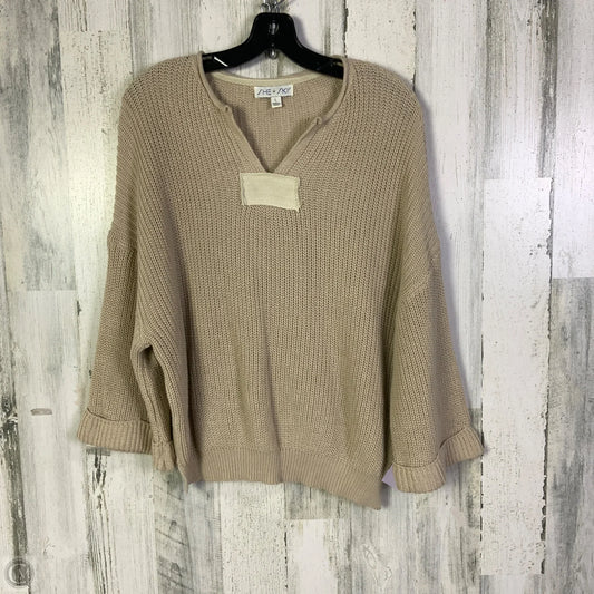 Sweater By She + Sky In Tan, Size: L
