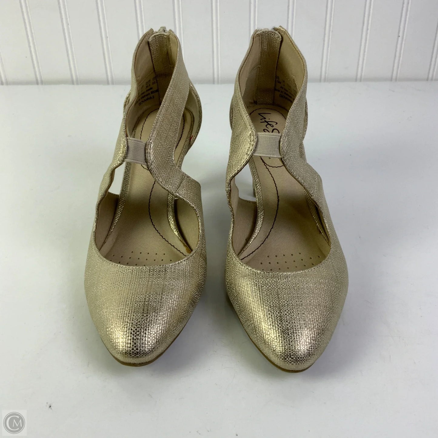 Shoes Heels Stiletto By Life Stride In Gold, Size: 6.5