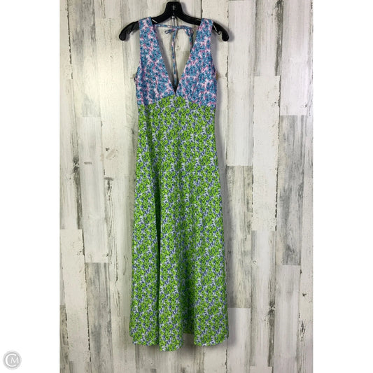 Dress Casual Midi By Clothes Mentor In Blue & Green, Size: S