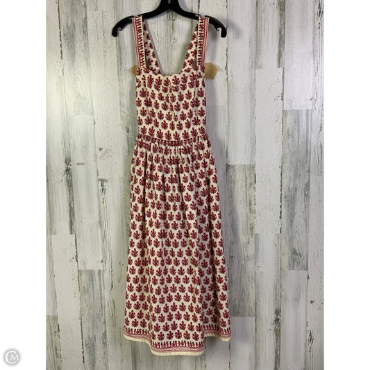 Dress Casual Short By J. Crew In Cream & Red, Size: M