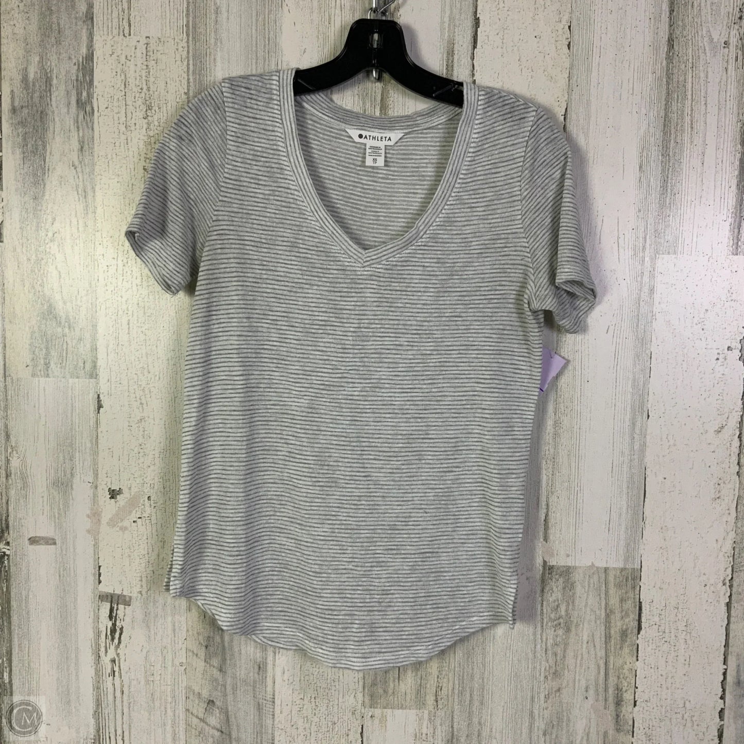 Top Short Sleeve Basic By Athleta In Grey, Size: Xs