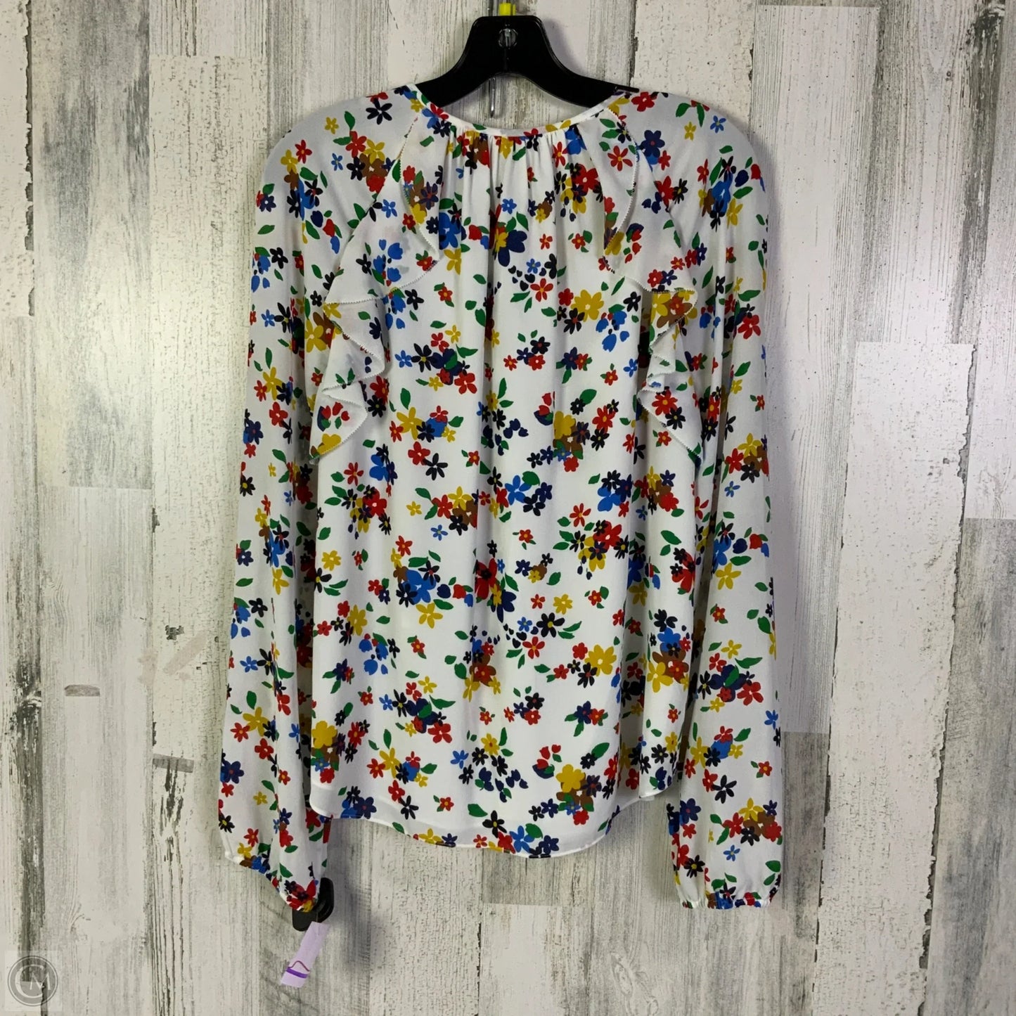 Blouse Designer By Kate Spade In White, Size: M