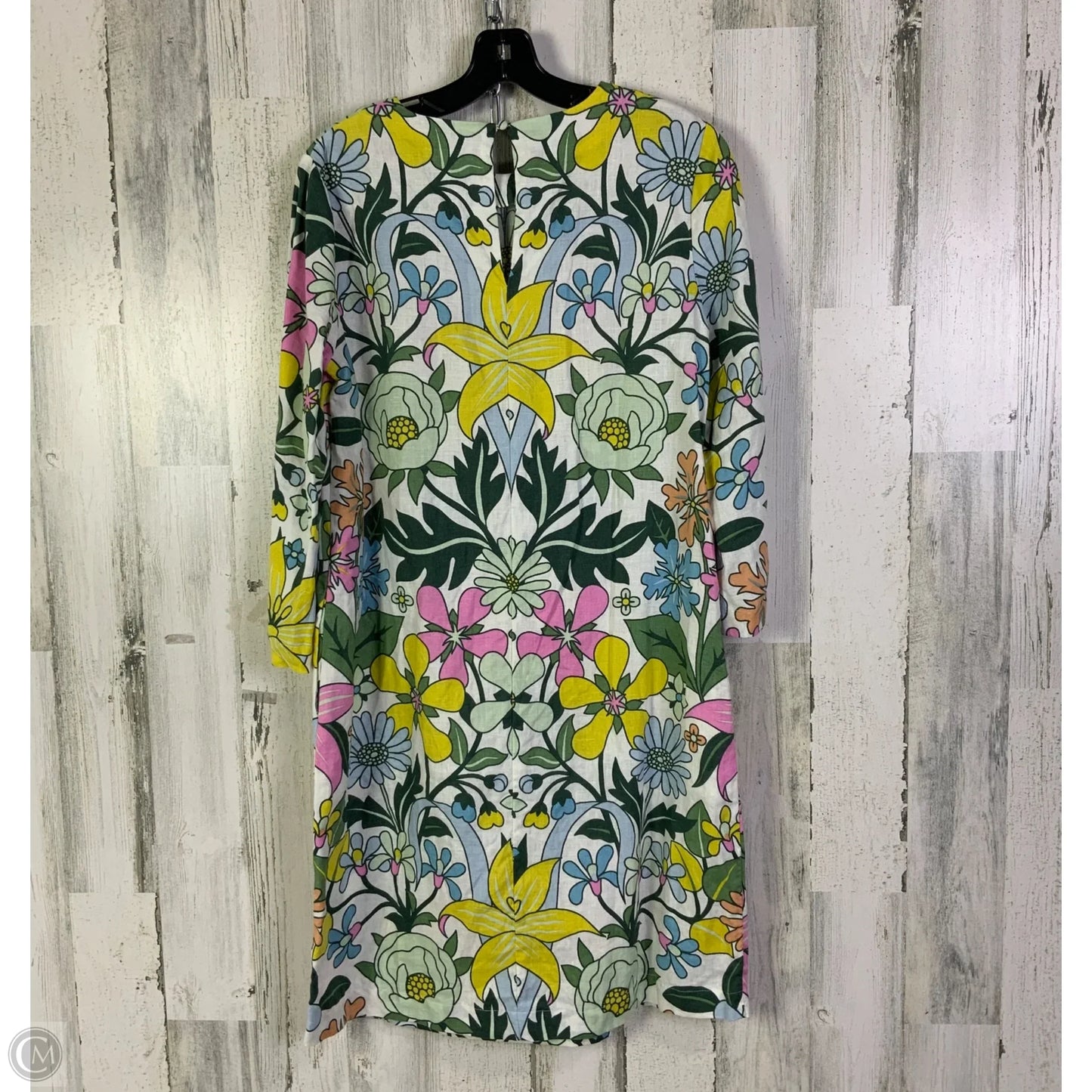 Dress Casual Short By Boden In Green & White, Size: M