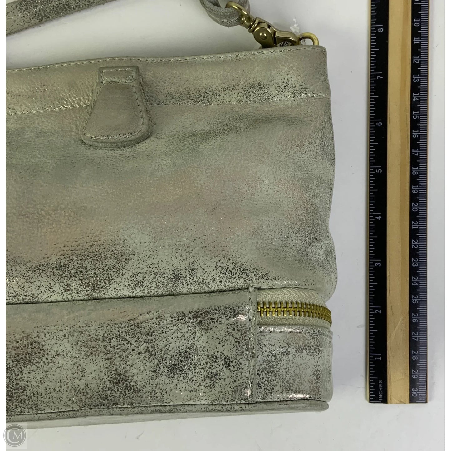 Handbag Leather By Anthropologie, Size: Small
