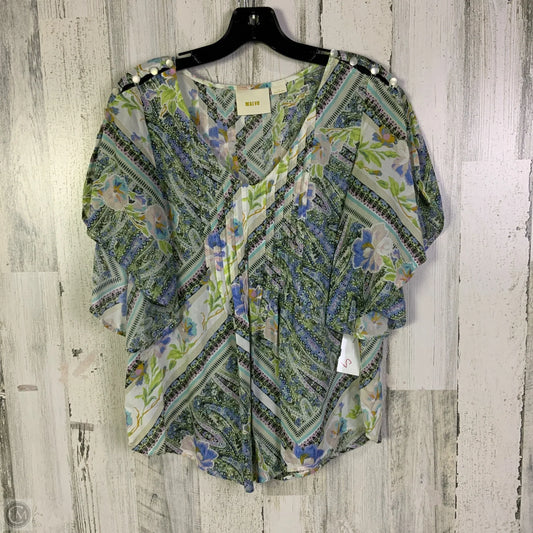 Top Short Sleeve By Maeve In Blue, Size: S