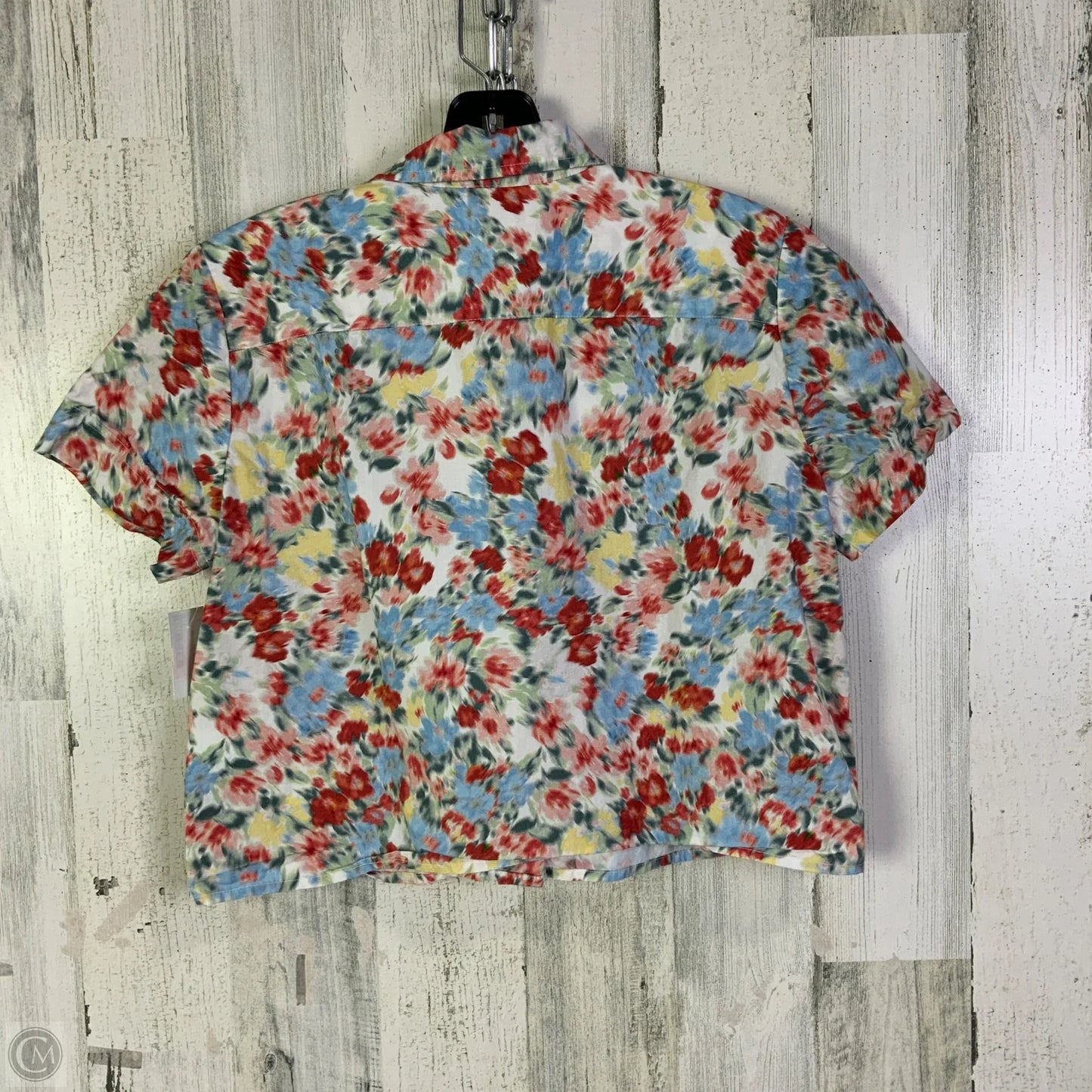 Top Short Sleeve By J. Crew In Blue & Red, Size: Xs