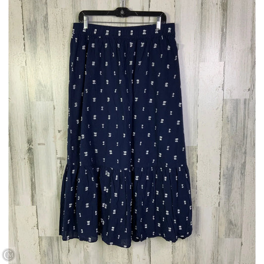 Skirt Midi By Loft In Navy, Size: 12
