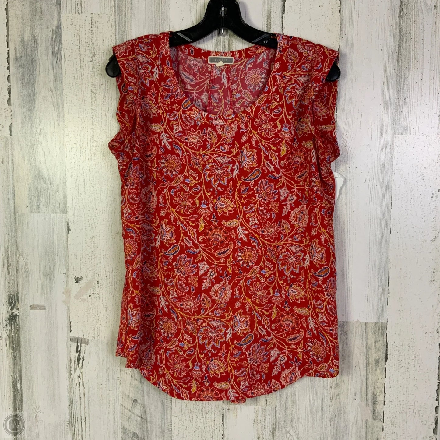 Top Sleeveless By Pleione In Red, Size: S