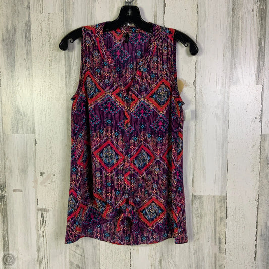Top Sleeveless By Maurices In Purple, Size: S