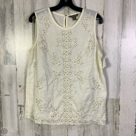 Top Sleeveless By Tommy Bahama In White, Size: M