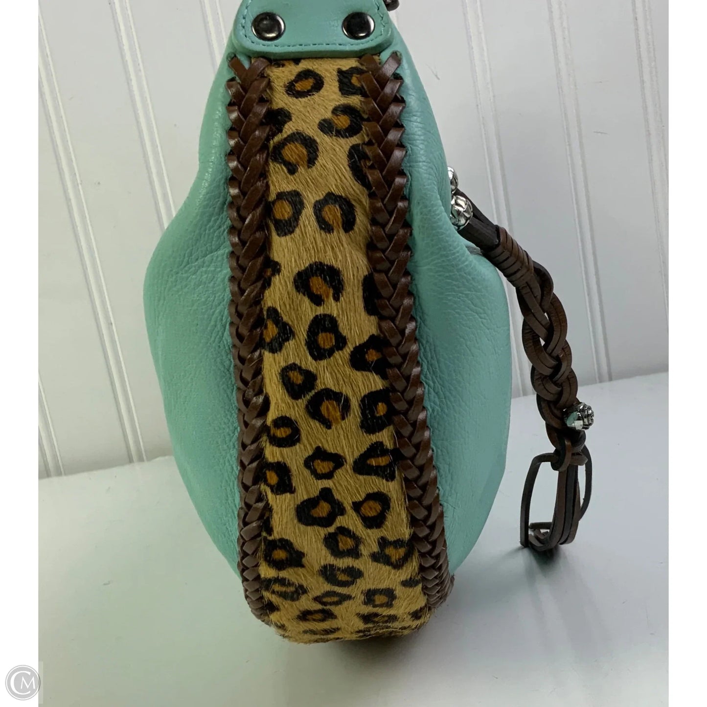 Handbag Leather By Clothes Mentor, Size: Medium