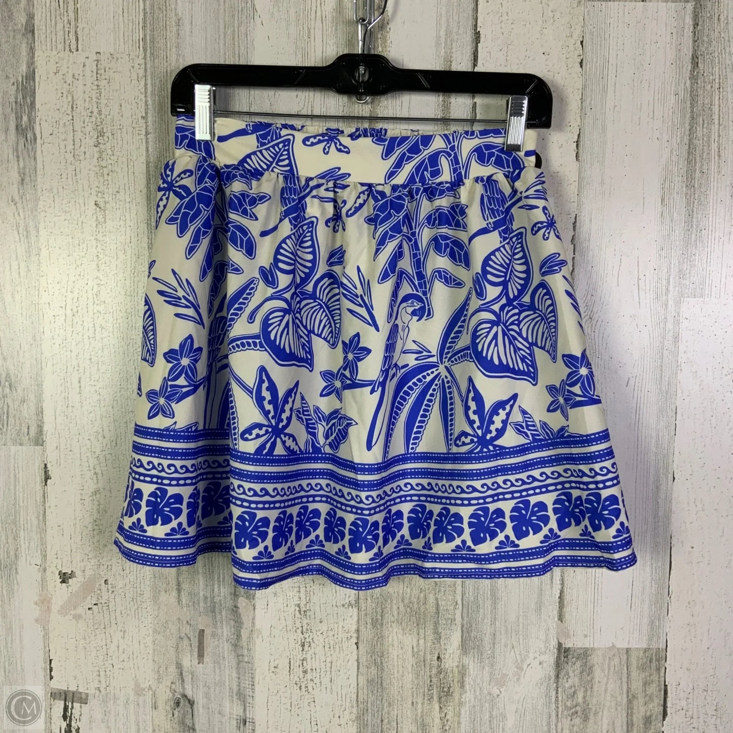 Skirt Set 2pc By Clothes Mentor In Blue & White, Size: S