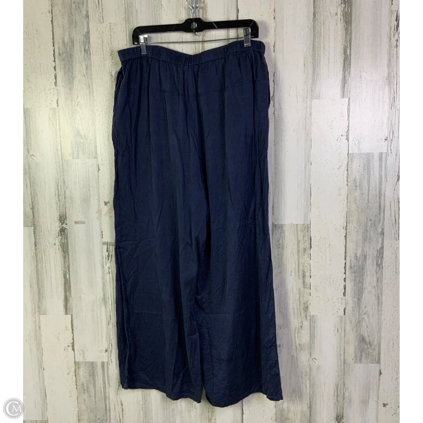Pants Wide Leg By Quince In Navy, Size: 16