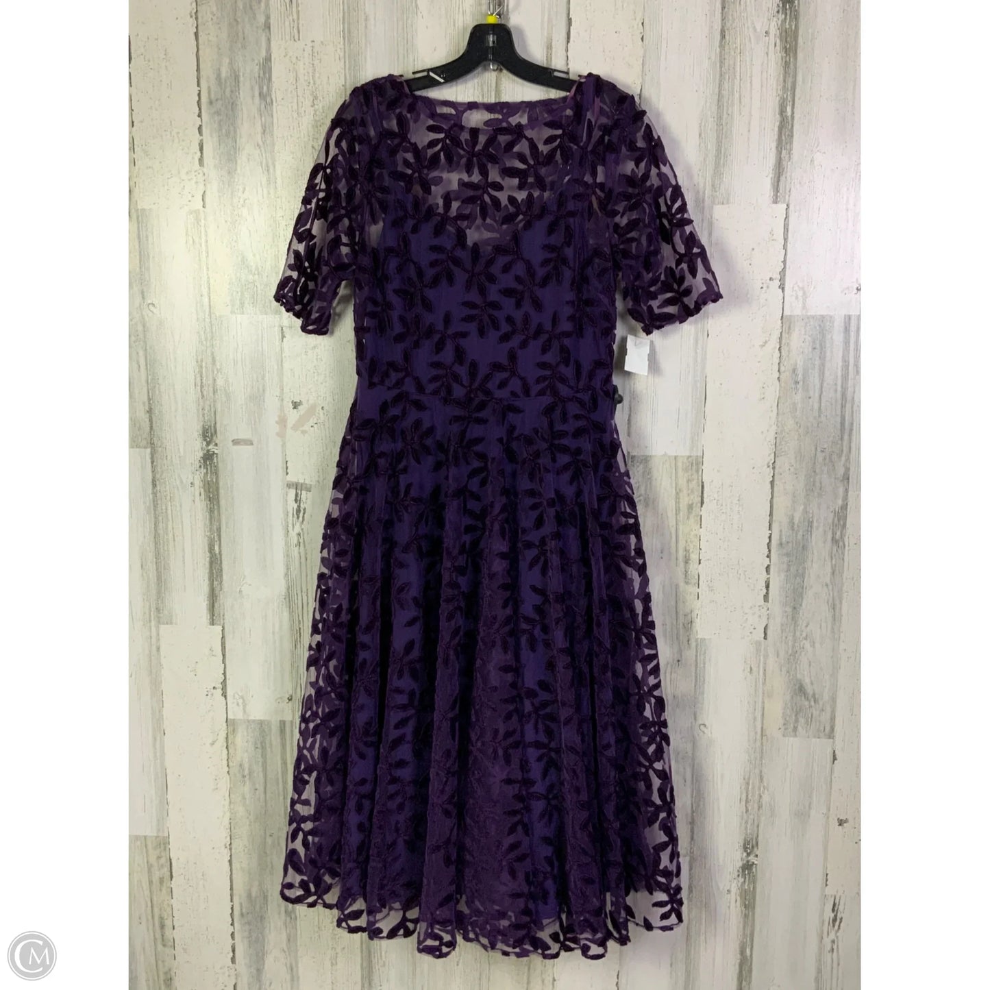 Dress Party Midi By Johnny Was In Purple, Size: L