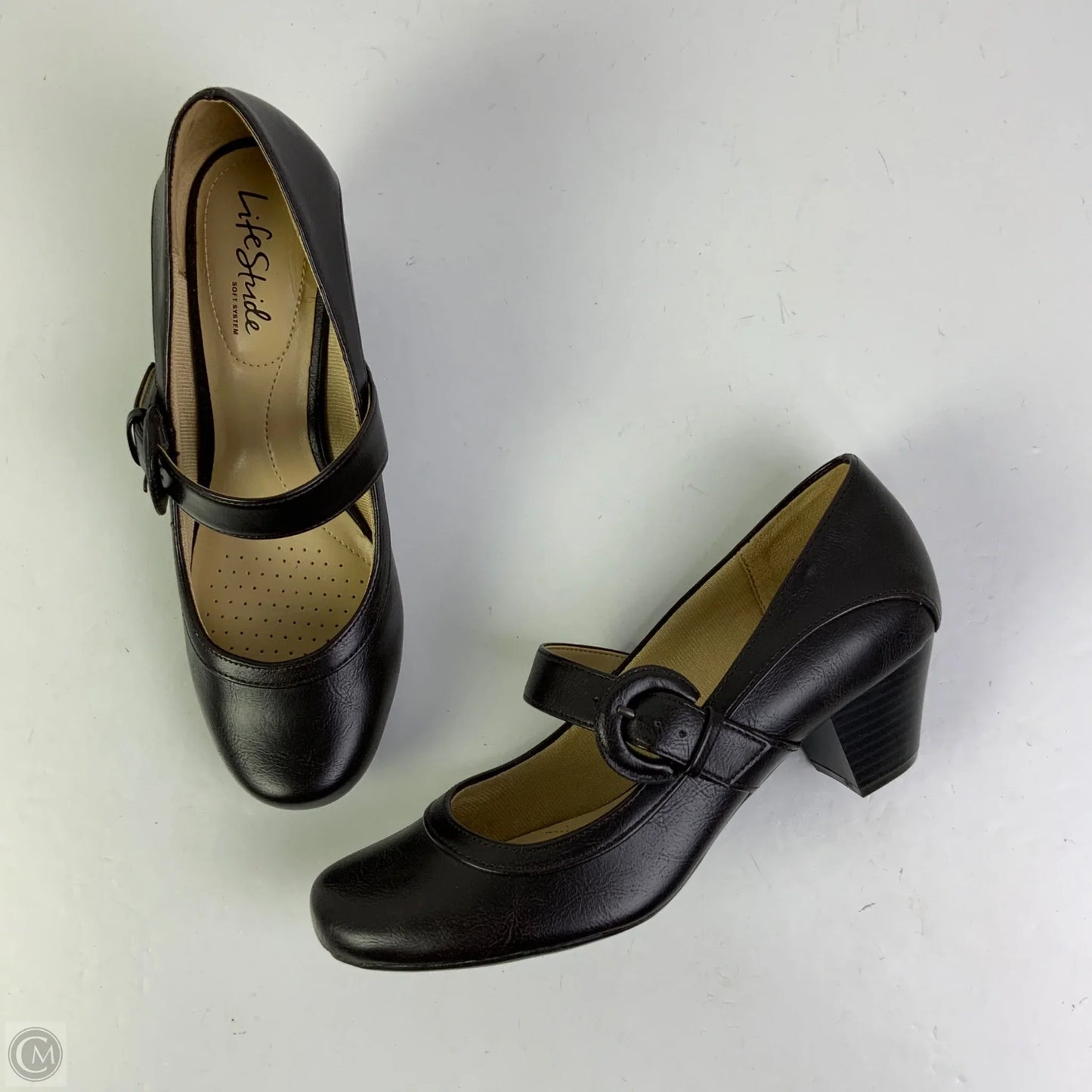 Shoes Heels Block By Life Stride In Brown, Size: 8