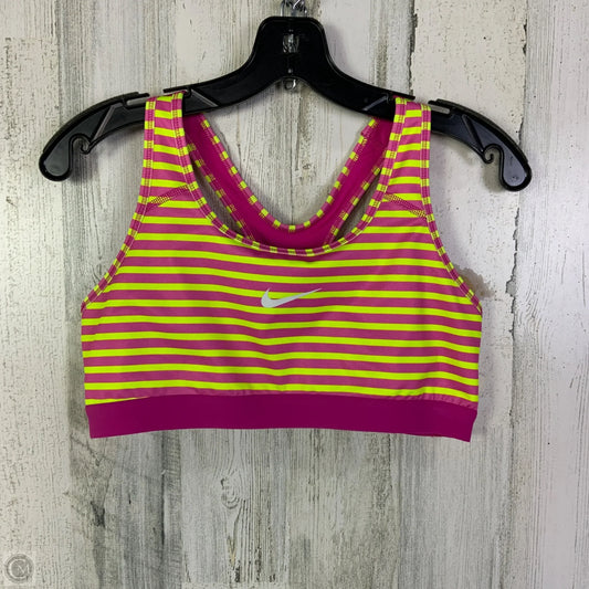 Athletic Pants 2pc By Nike Apparel In Pink & Yellow, Size: L
