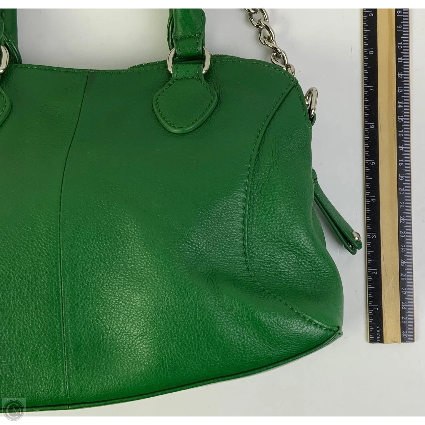Handbag Leather By Audrey Brooke, Size: Medium