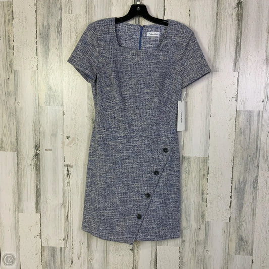 Dress Work By Calvin Klein In Blue, Size: S