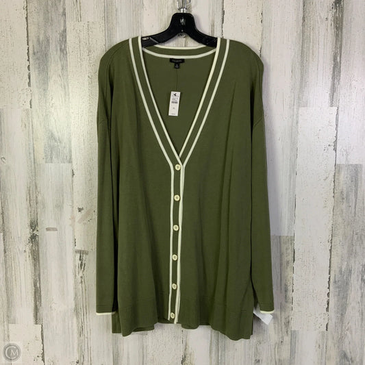 Cardigan By Talbots In Green, Size: Xl