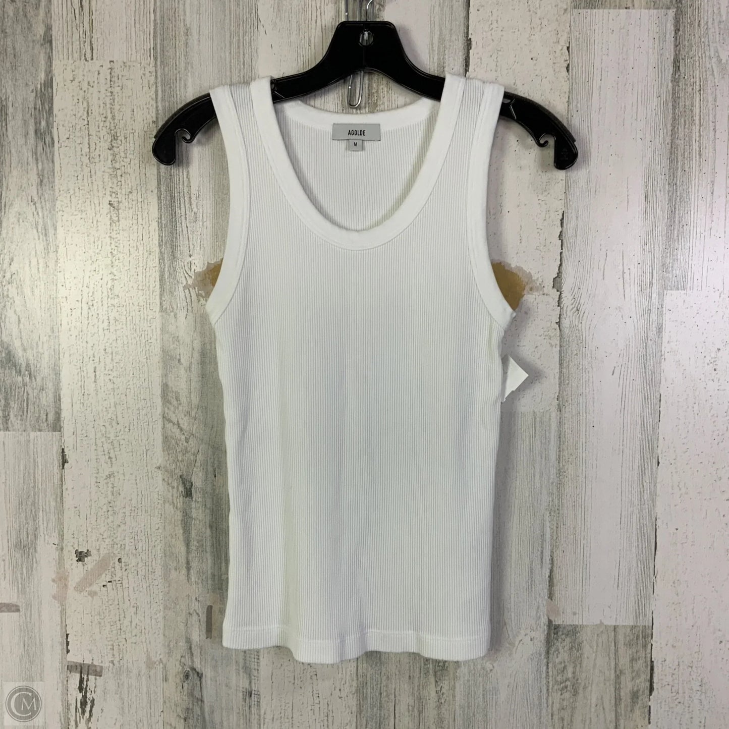 Tank Top Designer By Agolde In White, Size: M