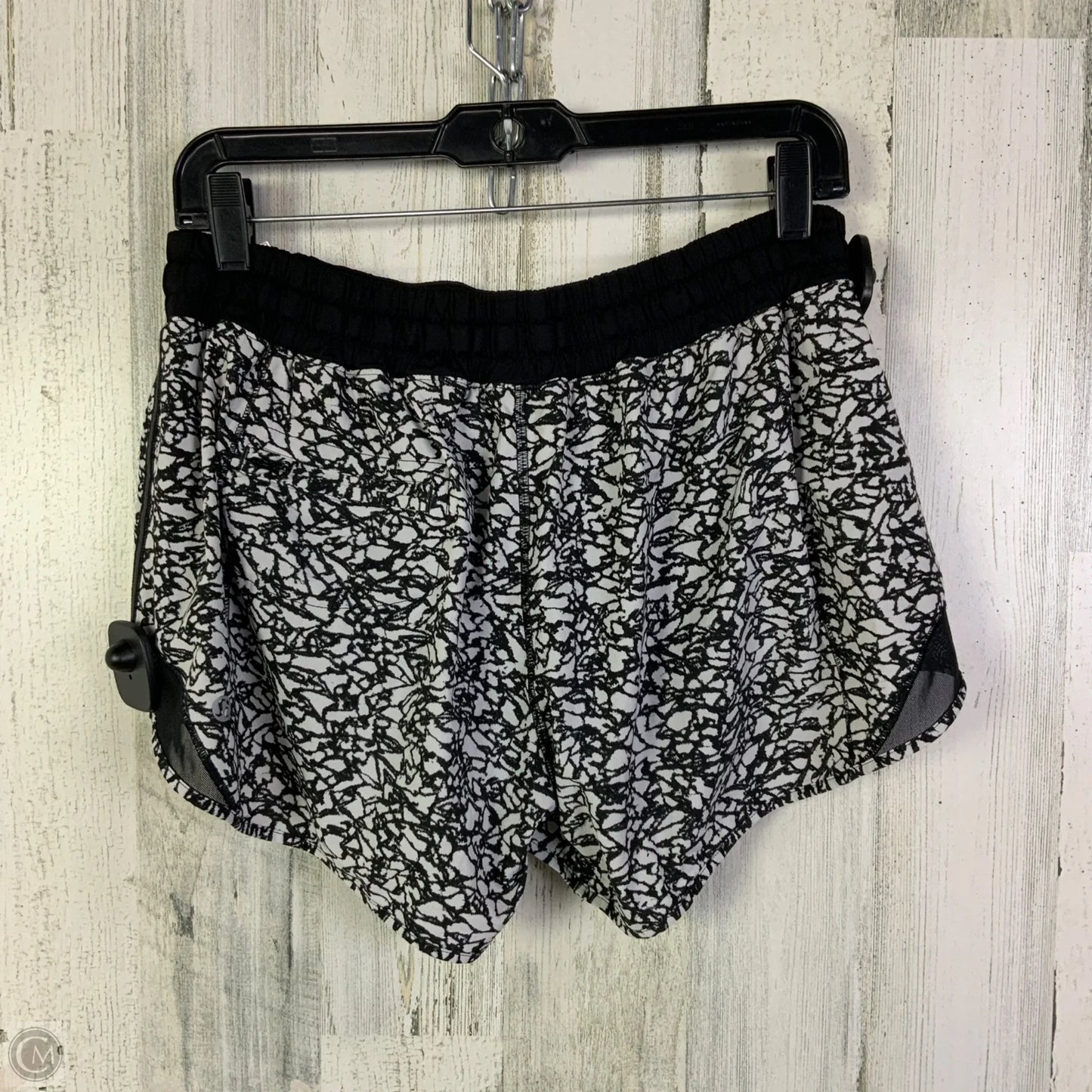 Athletic Shorts By Lululemon In Black & White, Size: 10