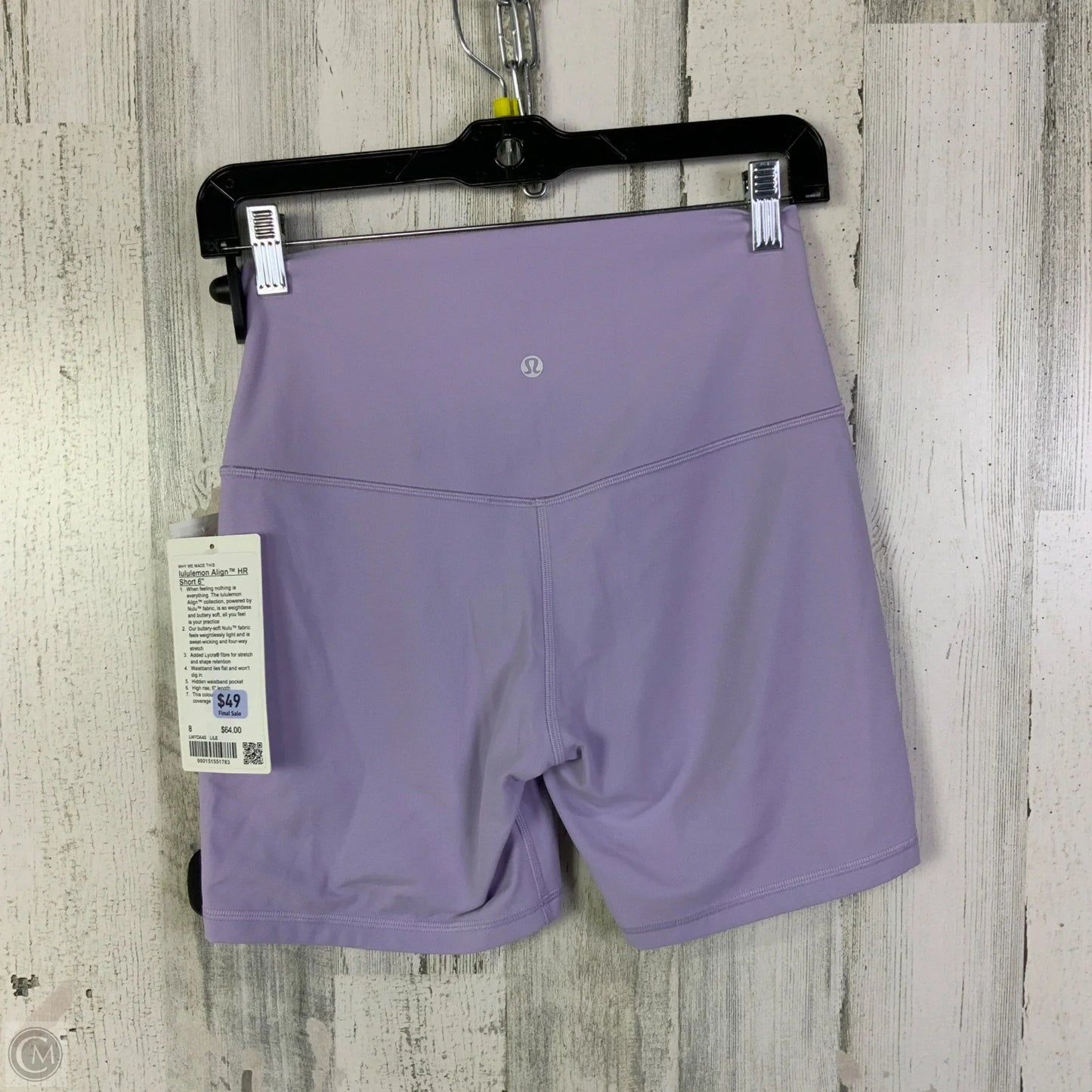 Athletic Shorts By Lululemon In Purple, Size: 8