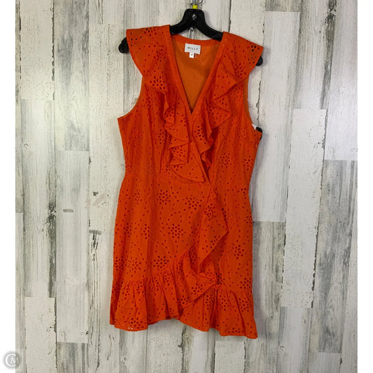 Dress Designer By Milly In Orange, Size: L