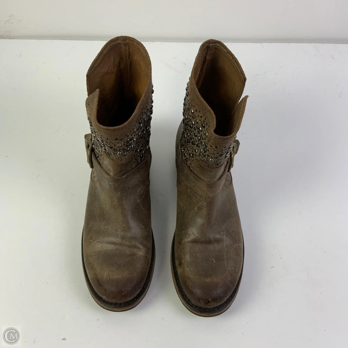 Boots Designer By Frye In Brown, Size: 10