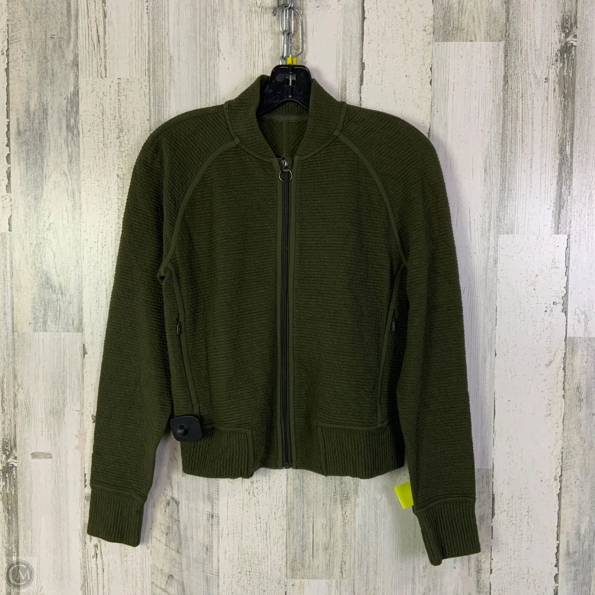 Athletic Jacket By Lululemon In Green, Size: 4