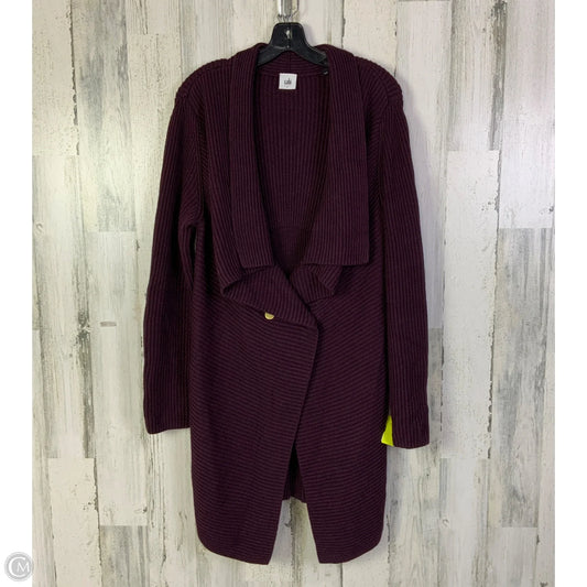 Sweater Cardigan By Cabi In Purple, Size: L