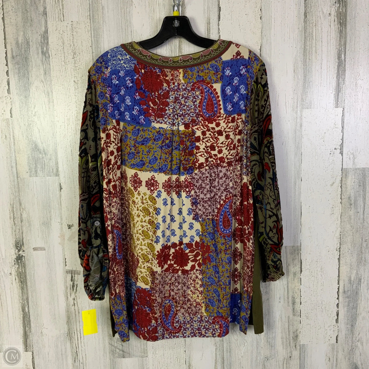 Top Long Sleeve By John Mark In Green, Size: M