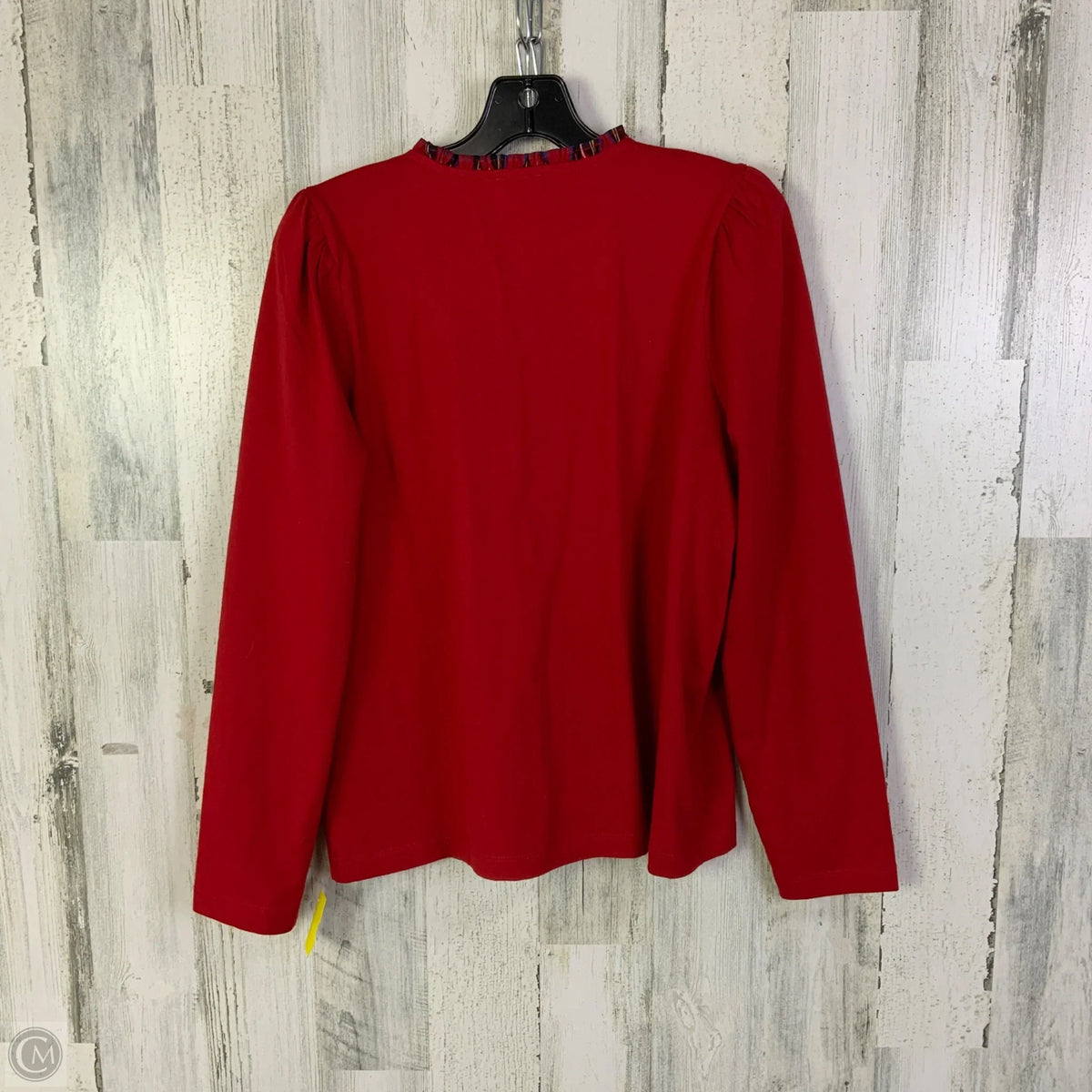 Top Long Sleeve By J. Crew In Red, Size: M