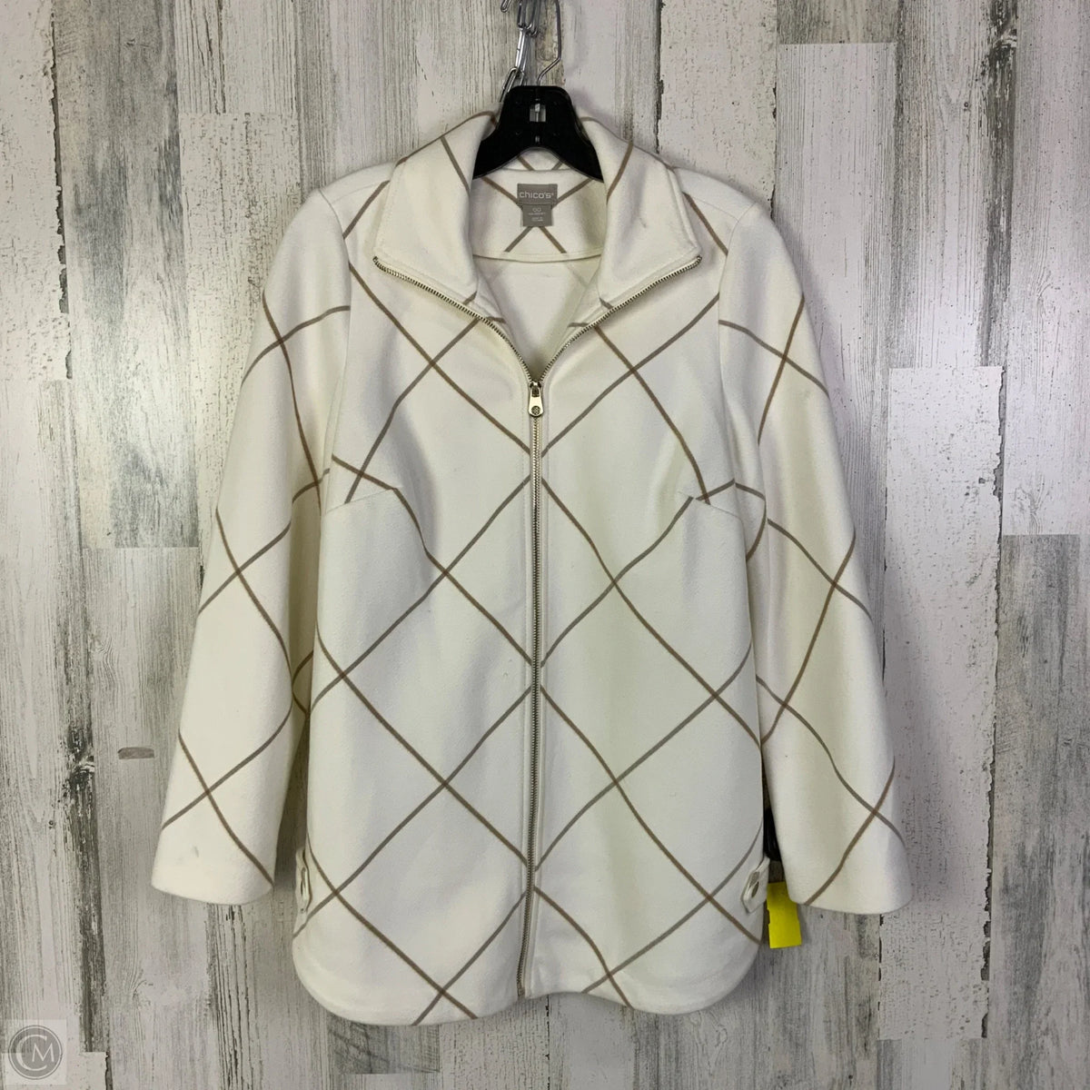 Jacket Other By Chicos In Cream, Size: Xs