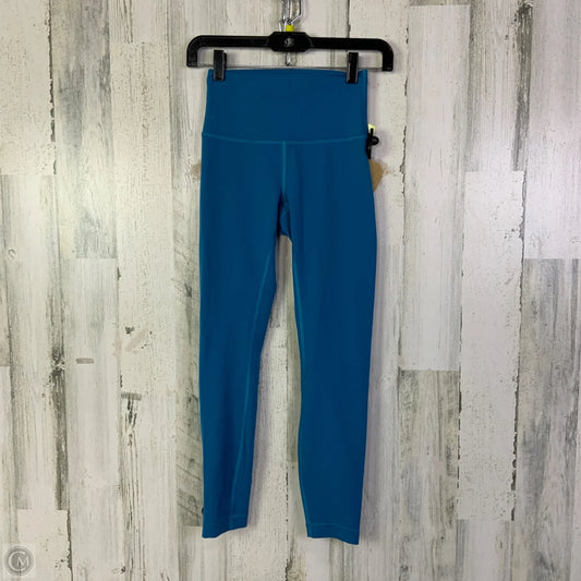 Athletic Leggings By Lululemon In Blue, Size: 4