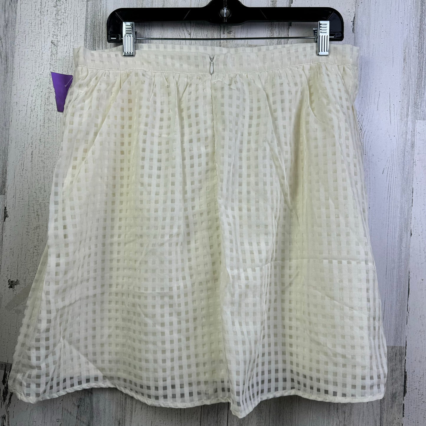 Cream Skirt Mini & Short Maison Jules, Size 16