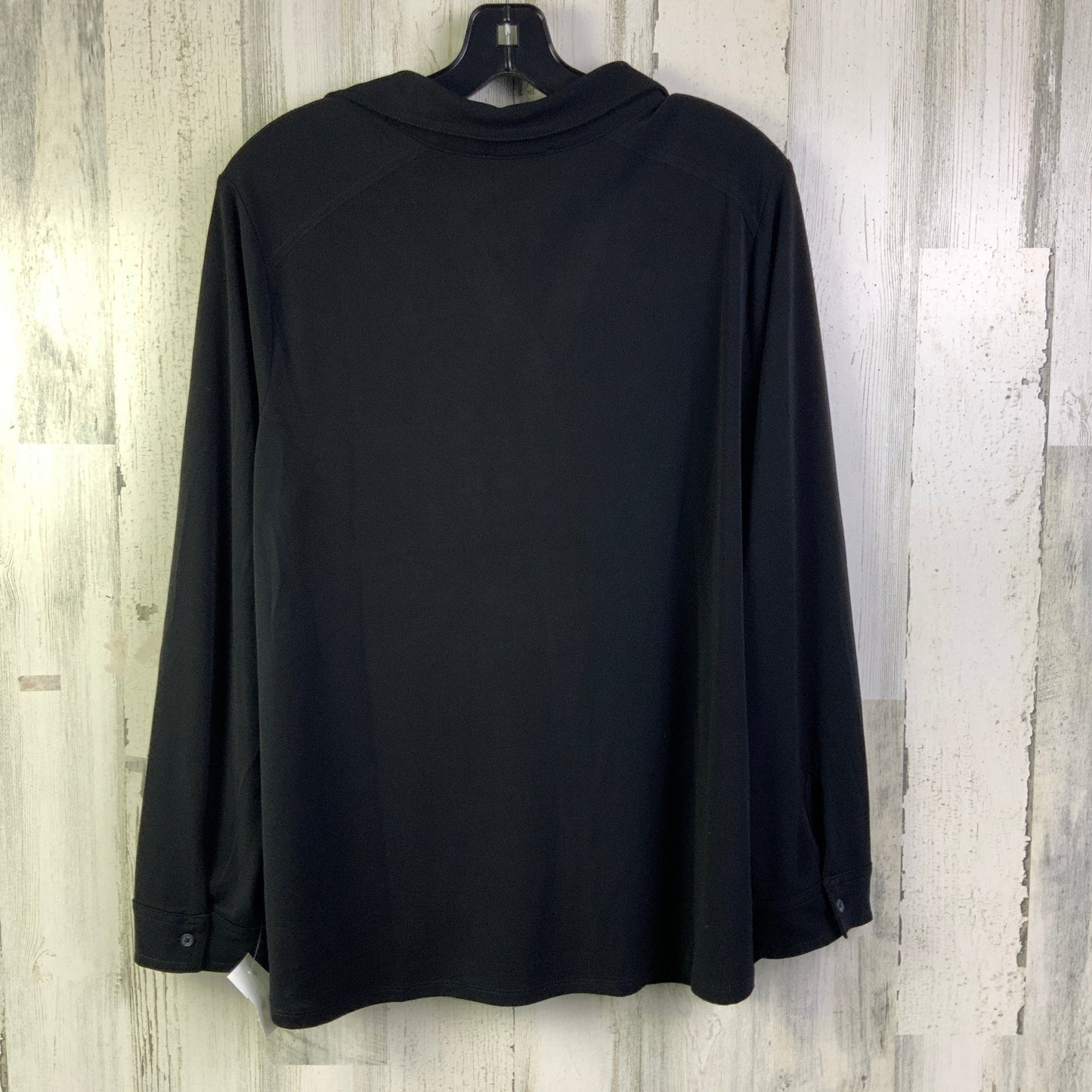 Blouse 3/4 Sleeve By Adrianna Papell In Black, Size: 1x